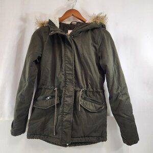 ONLY Olive Green Quilted Jacket Size XS